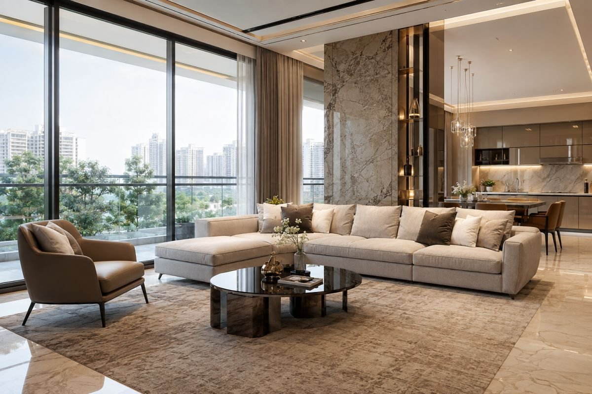 Central Park Gurgaon luxury apartment construction and materials