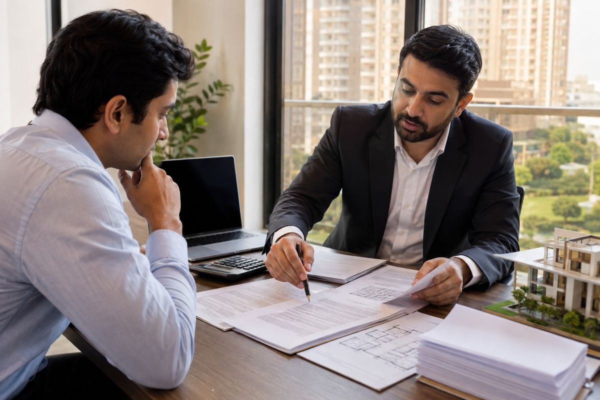 Central Park Gurgaon property buyer reviewing RERA documents