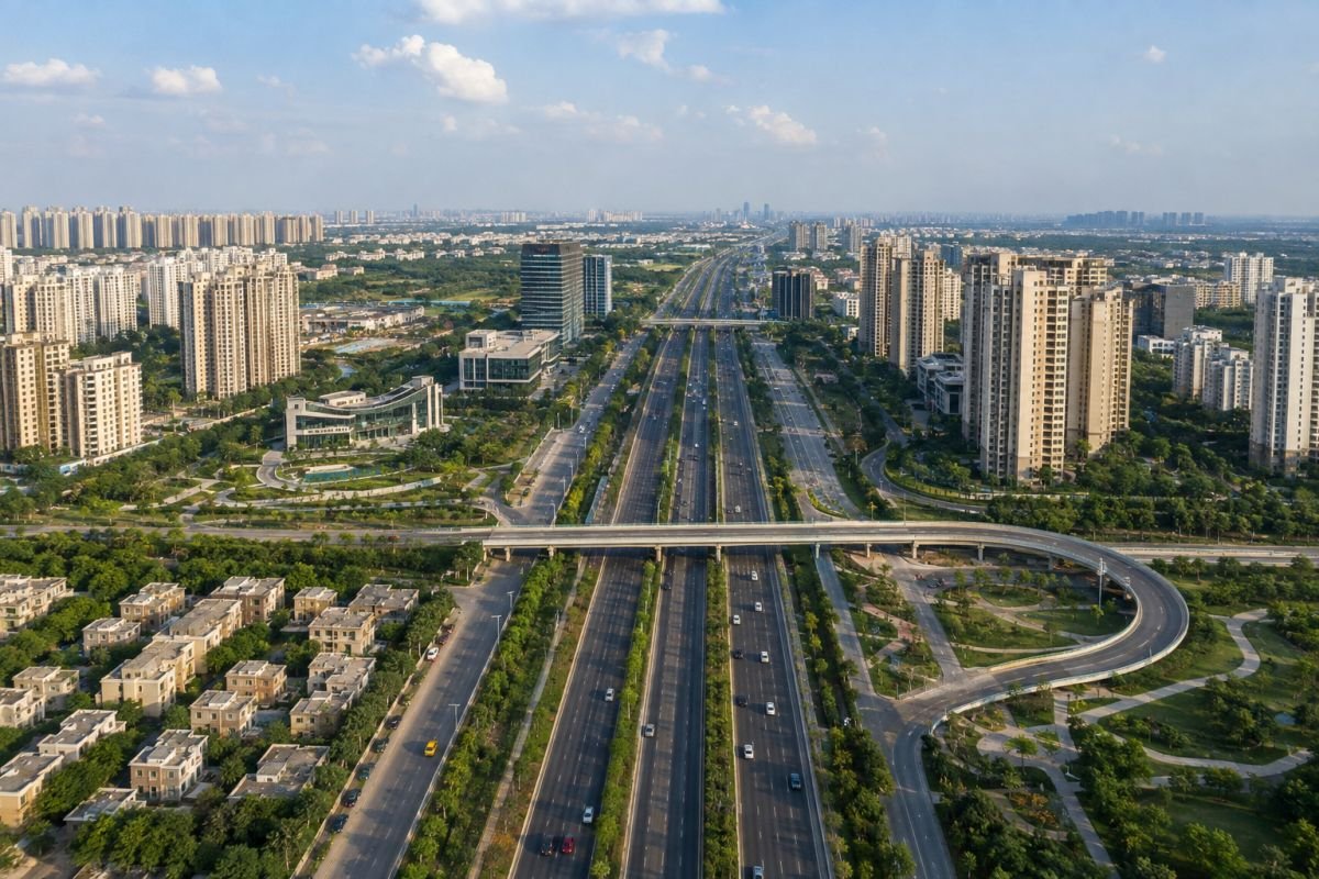 Dwarka Expressway connectivity near Sector 113 Sector 111 and Sector 112