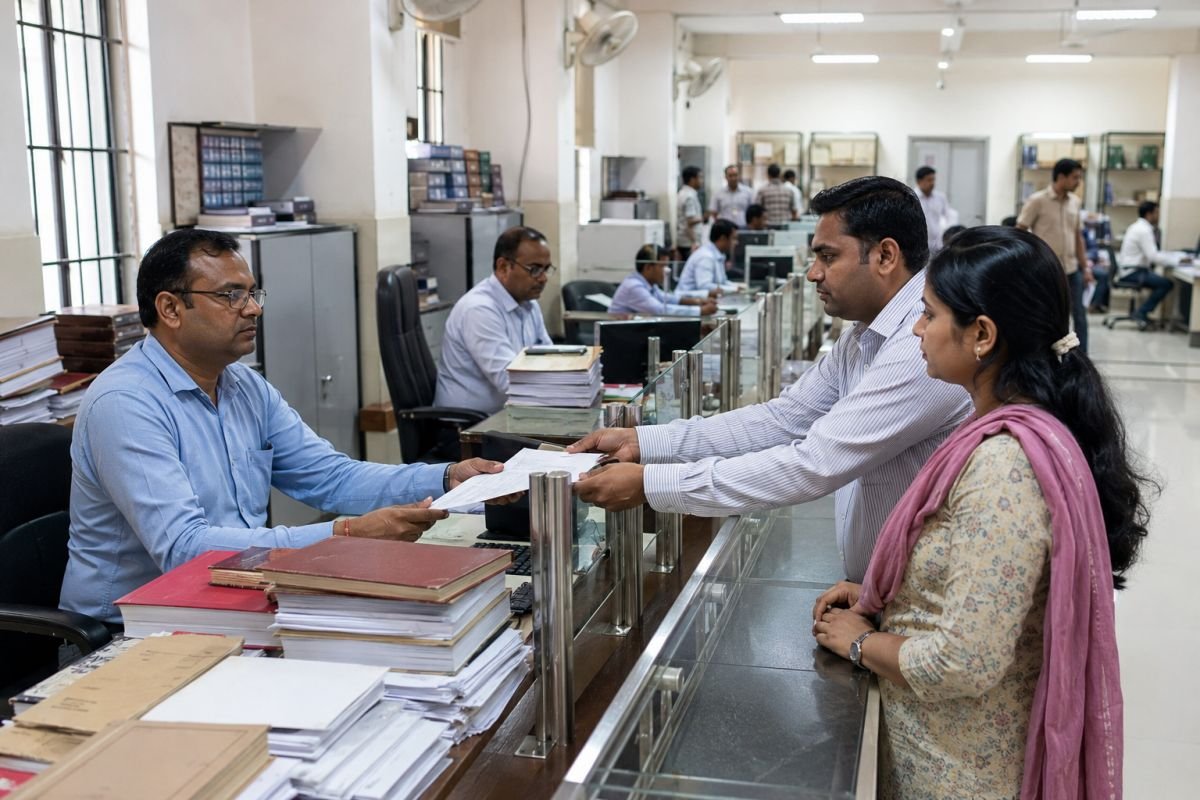 Official property registration and Encumbrance Certificate process in India