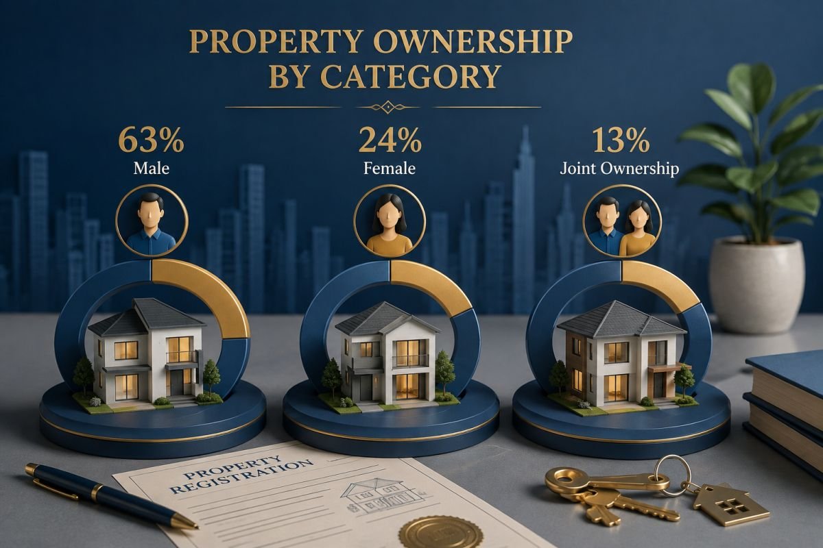 Comparison of stamp duty rates for male female and joint property buyers in Haryana