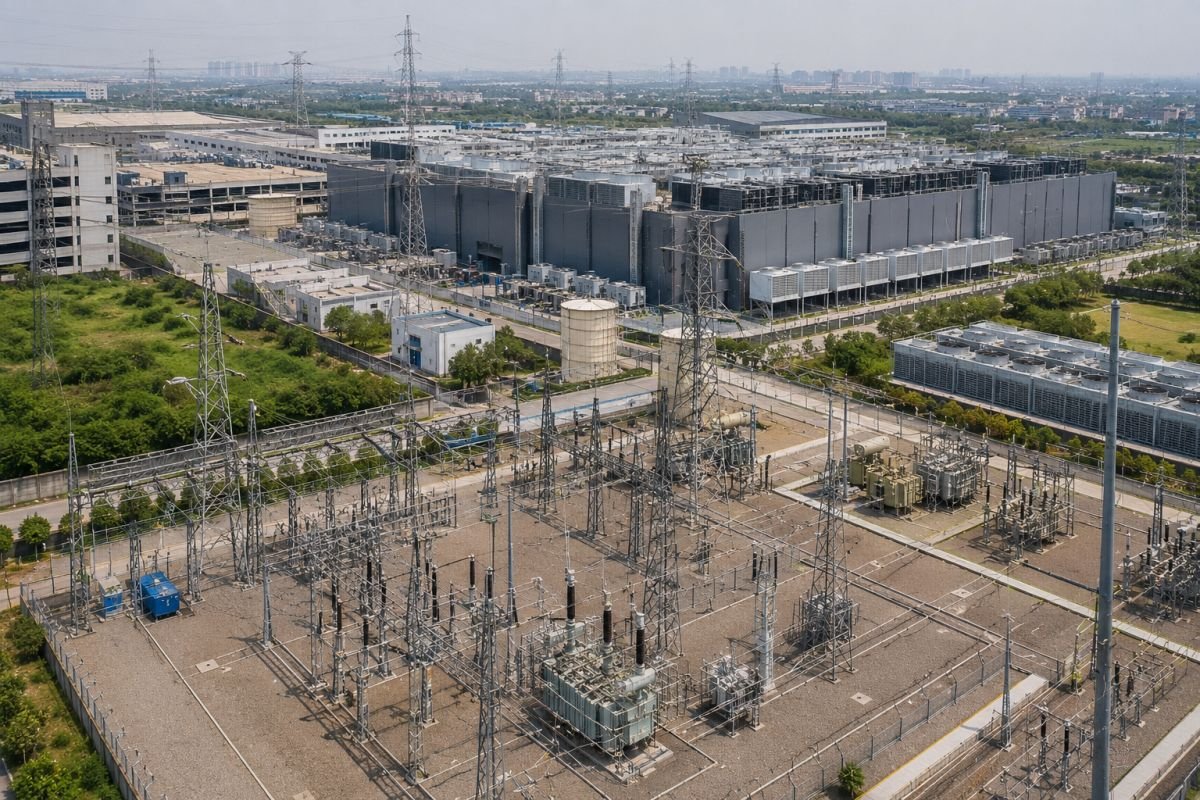 Manesar data center power and fiber connectivity infrastructure