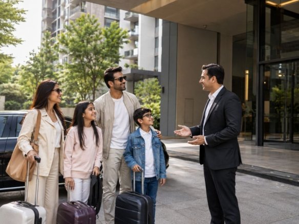 NRI family returning to India exploring luxury property options in Gurgaon