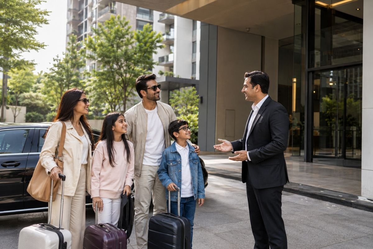 NRI family returning to India exploring luxury property options in Gurgaon