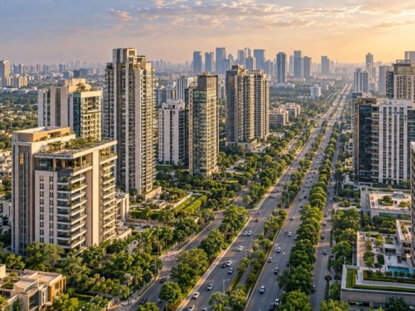 Golf Course Road builders and luxury residential towers in Gurgaon