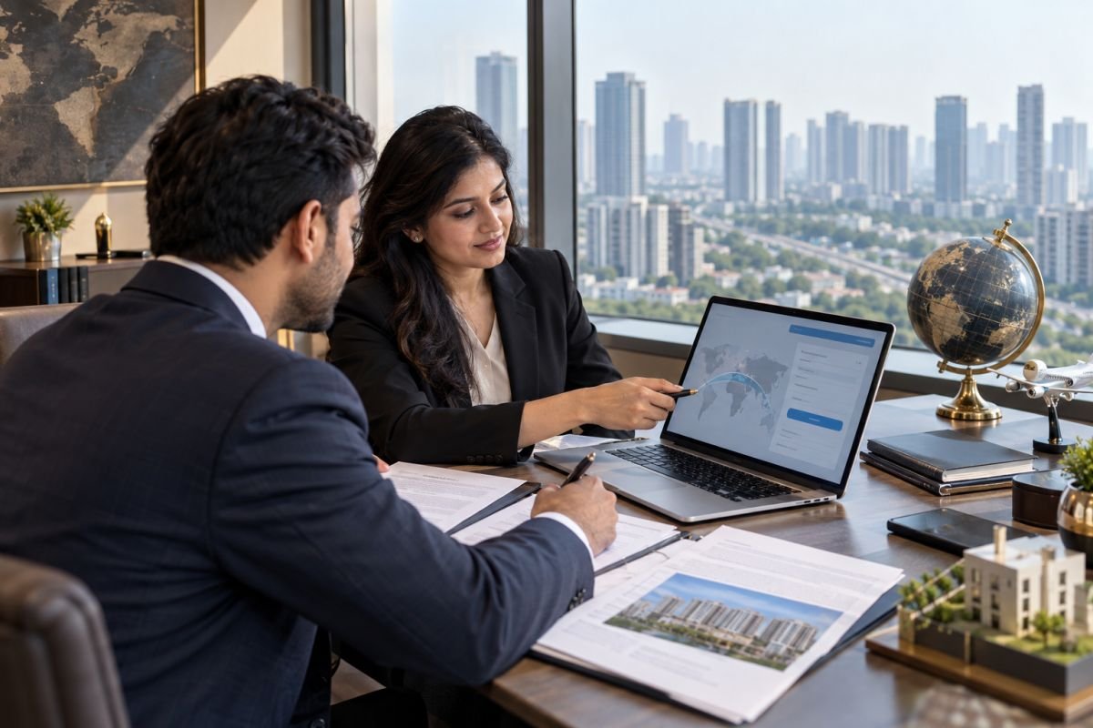 NRI Gurgaon property sale proceeds repatriation to overseas account