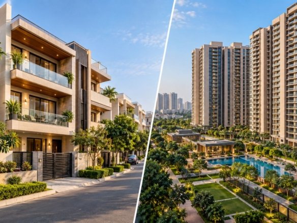 Builder floor vs apartment Gurgaon comparison for home buyers