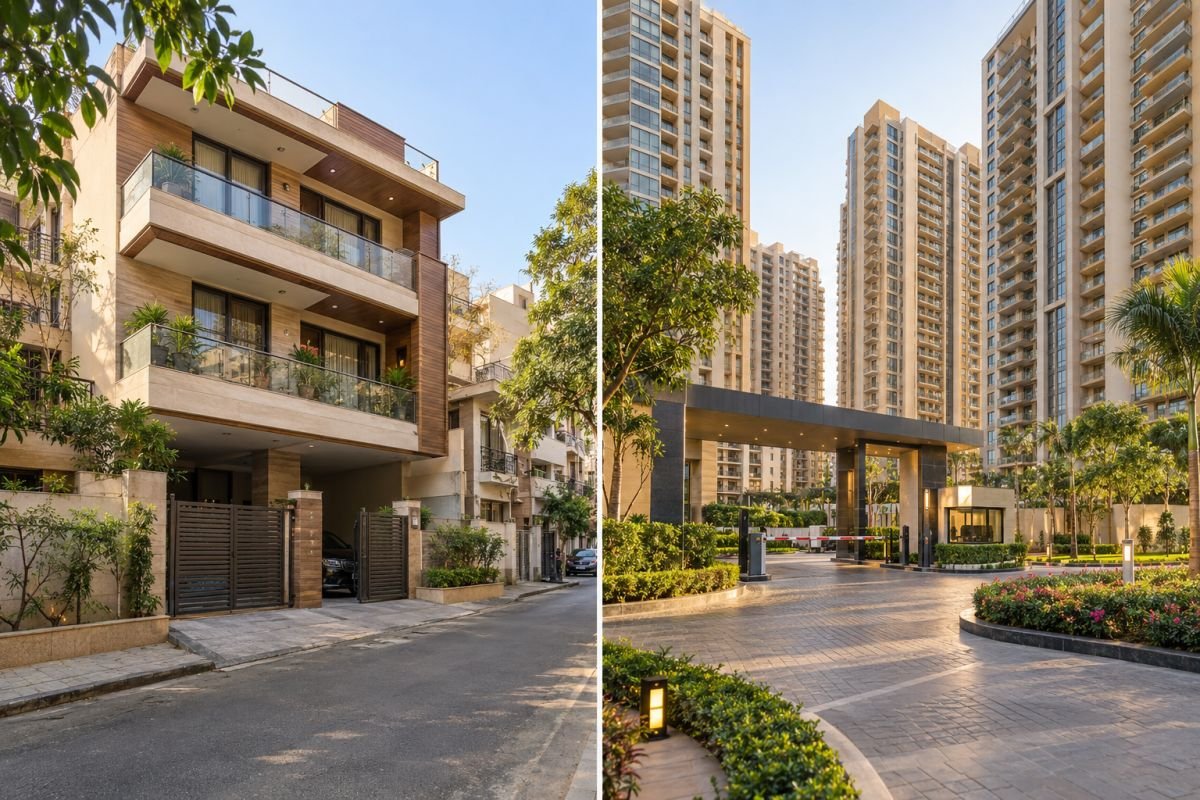 Builder floor vs apartment maintenance comparison in Gurgaon