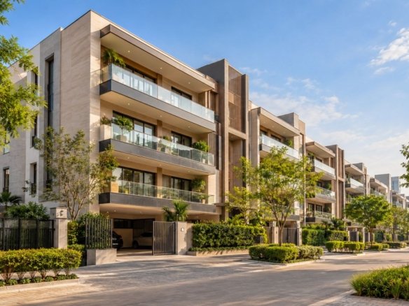 Modern independent builder floors representing the residential architecture of Sector 93, Gurgaon