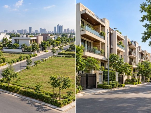 Emaar Emerald Hills vs Emaar MGF Emerald Floors Premier Sector 65 Gurgaon residential property comparison