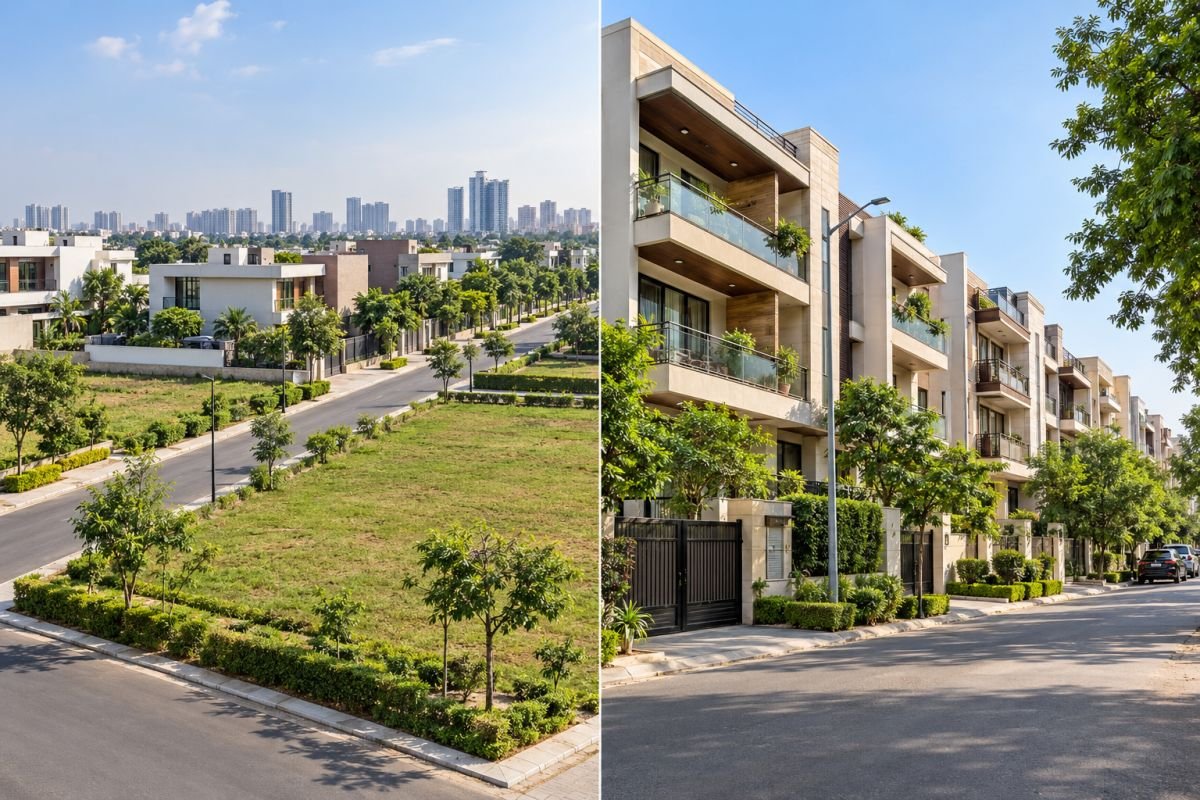 Emaar Emerald Hills vs Emaar MGF Emerald Floors Premier Sector 65 Gurgaon residential property comparison