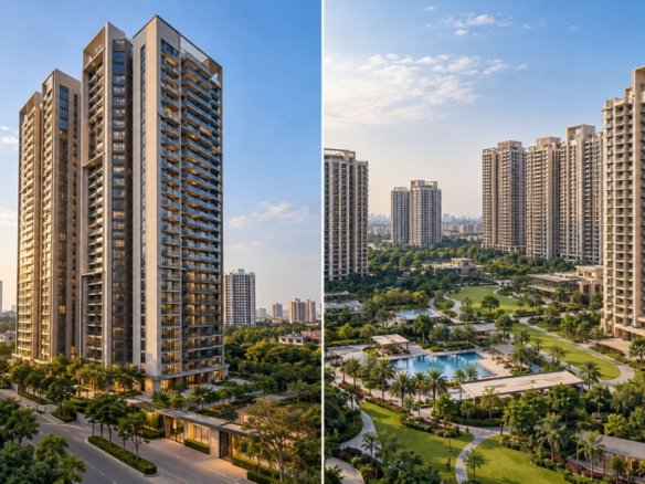 M3M St. Andrews vs M3M Golfestate Sector 65 Gurgaon comparison of luxury residential towers