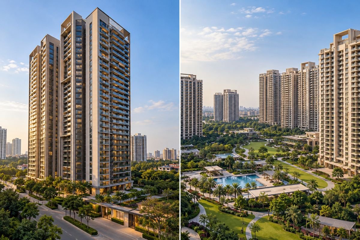 M3M St. Andrews vs M3M Golfestate Sector 65 Gurgaon comparison of luxury residential towers