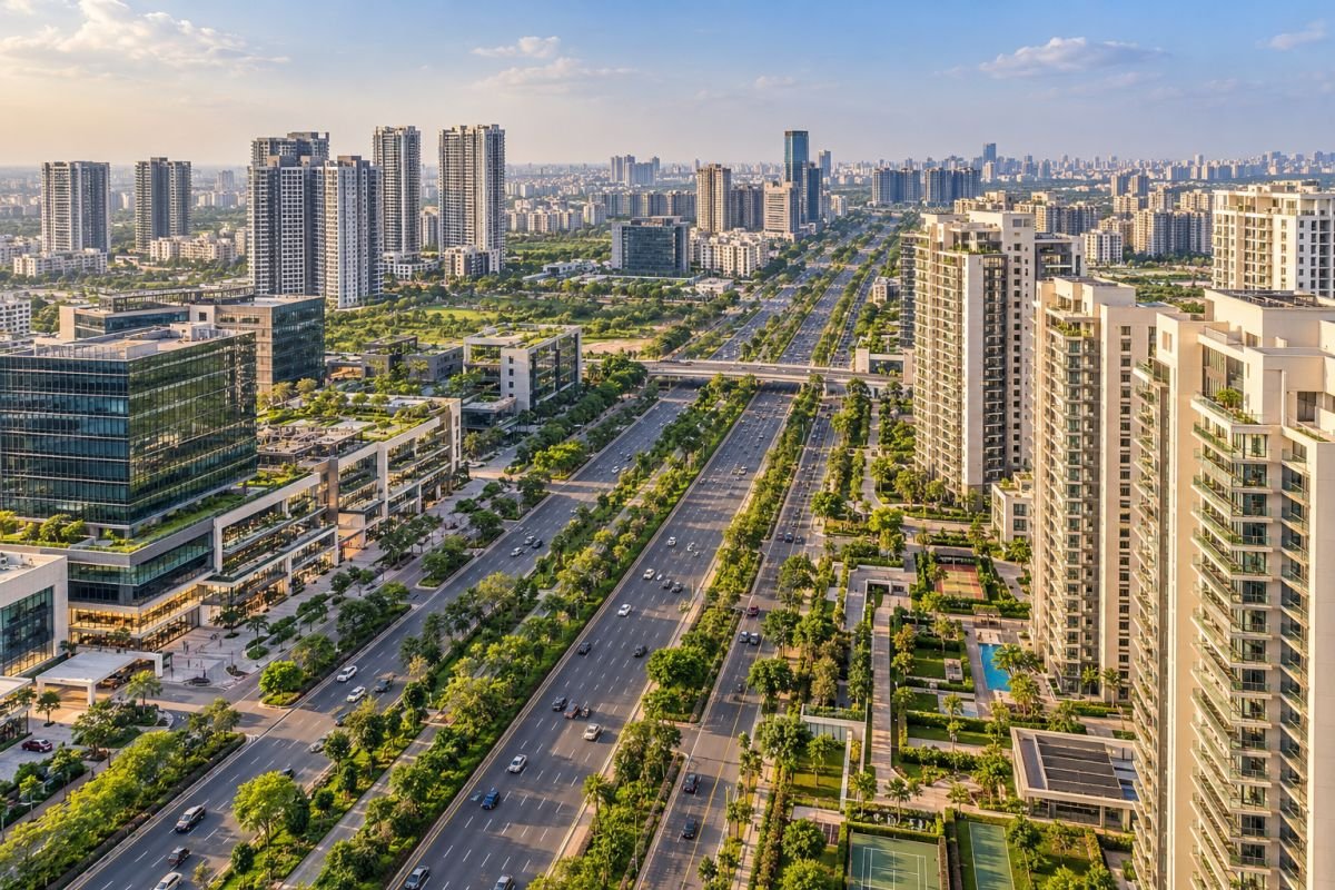Residential towers and road connectivity in Sector 65 Gurgaon near Golf Course Extension RoadSector 65 offers access to residential communities, commercial destinations and services along Golf Course Extension Road.