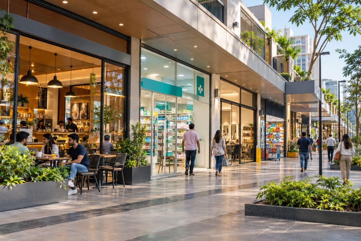 Illustrative high-street retail tenant mix for commercial property in Sector 89 Gurgaon