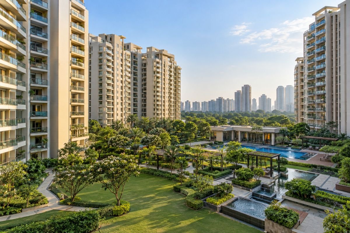 Residential apartment towers in Sector 54 Gurgaon illustrating established housing communities